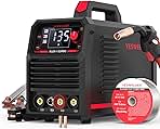 YESWELDER 135Amp MIG Welder,110V Flux Core Welder Flux Core MIG/Lift TIG/Stick 3-in-1 Large LED Digital Display Welding Machine IGBT Inverter Welder FLUX-135PRO