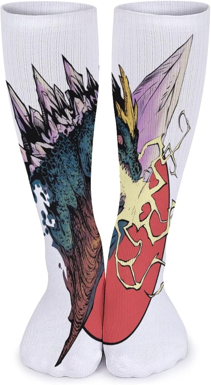 Amazon ゴジラbreathable Stockingsショートソックス ソックス レディース メンズ キャラクター プレゼント グッズ かわいい 靴下 クルーソックス 派手 おしゃれ かわいい プリント カラフル 快適性 通気性 スニーカーソックス 21 25cm スポーツソックス 通販