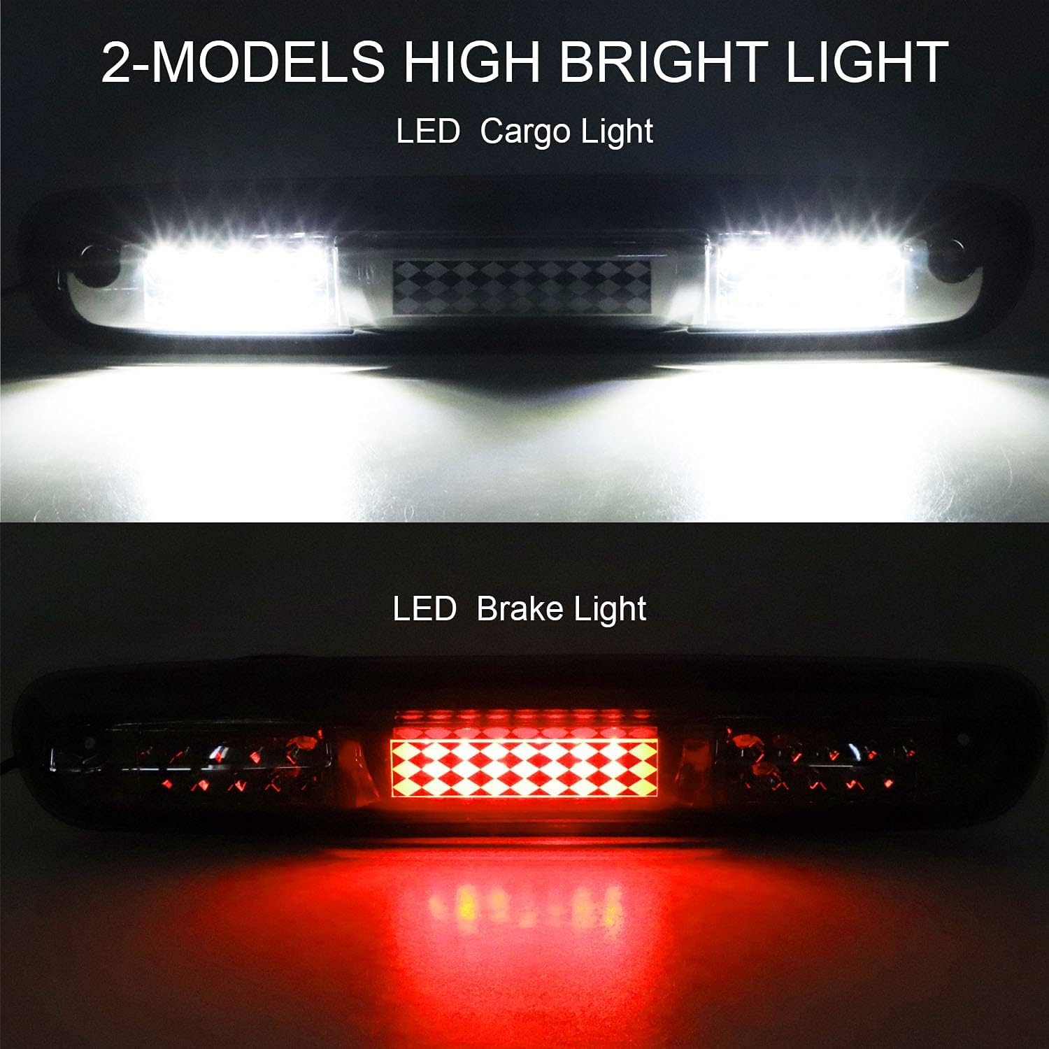 Tresound LED Third 3rd Brake Light for 2007-2013 Chevy Silverado GMC Sierra 1500 2500 3500 HD Classic, Rear Cargo Lamp High Mount Stop light