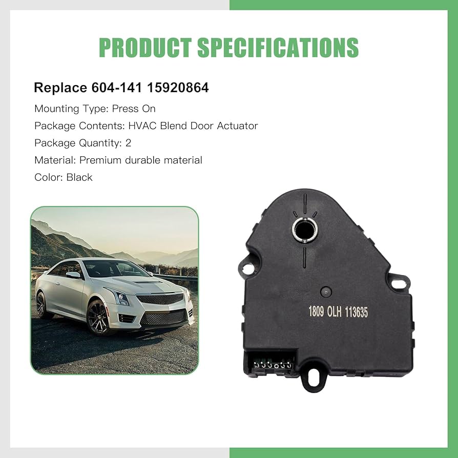 Amazon.com: SCITOO Temp Left Side Blend Door Actuator 25865637 Air  