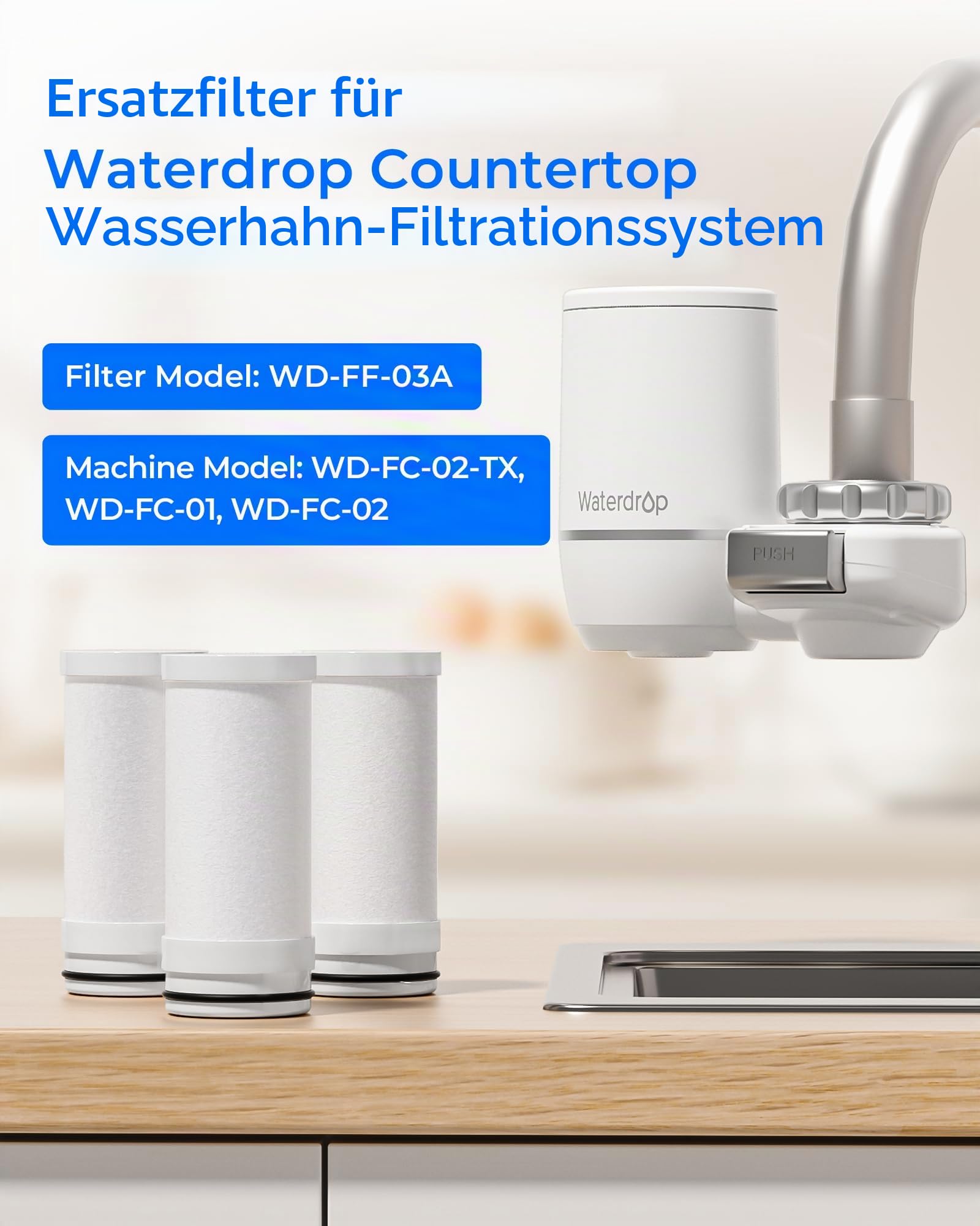 Waterdrop FF-03A Ersatzfilter für FC-02 Wasserfilterhahn
