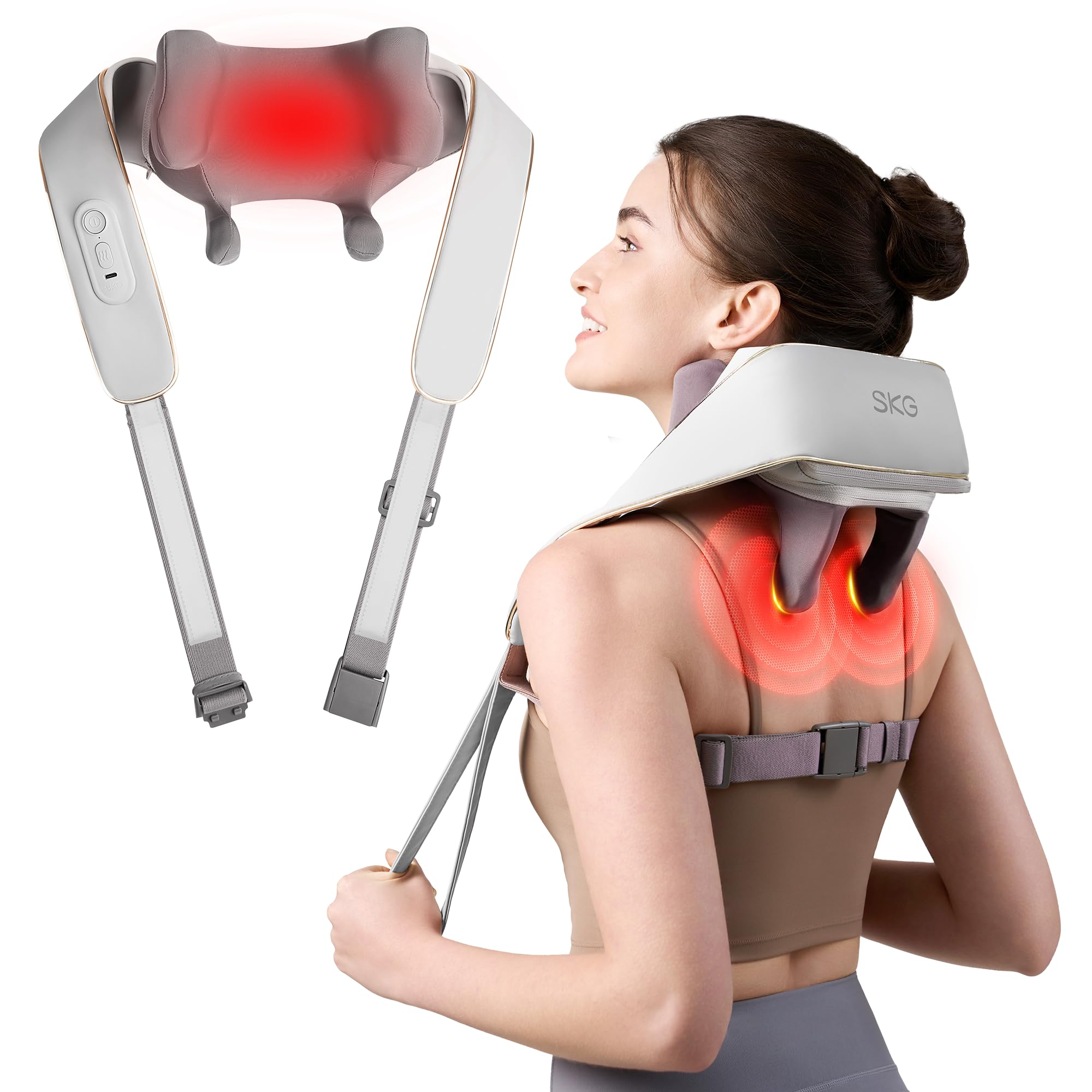 Amazon.com: SKG H5mini Neck and Traps Massager with Heat for Deep