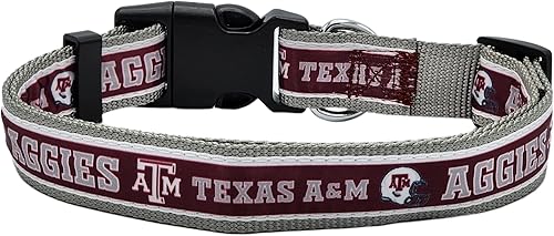 Miniatura 150 de Collar para mascotas NCAA - Resistente, fuerte, duradero y ajustable, collar de perro NCAA -, Bulldogs de Mississippi State, L, Team