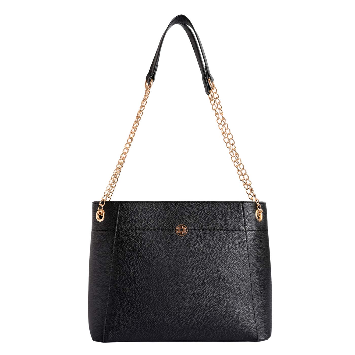 Lino Perros Womens Black Synthetic Leather Tote (Black) (B084VP5B4K) Amazon Price History, Amazon Price Tracker