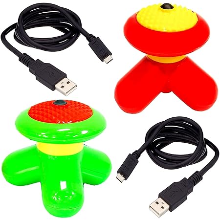 Frackkon 3 In 1 Mimo Mini Vibration Electric massager for pain relief of full body massager with USB Power Cable vibrator For pain relief slimming body massager Pack Of 1