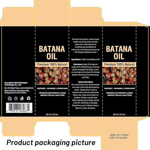 Miniatura 8 de Aceite de batana crudo para el crecimiento del cabello, 100% aceite de batana orgánico para el crecimiento del cabello, aceite de batana de