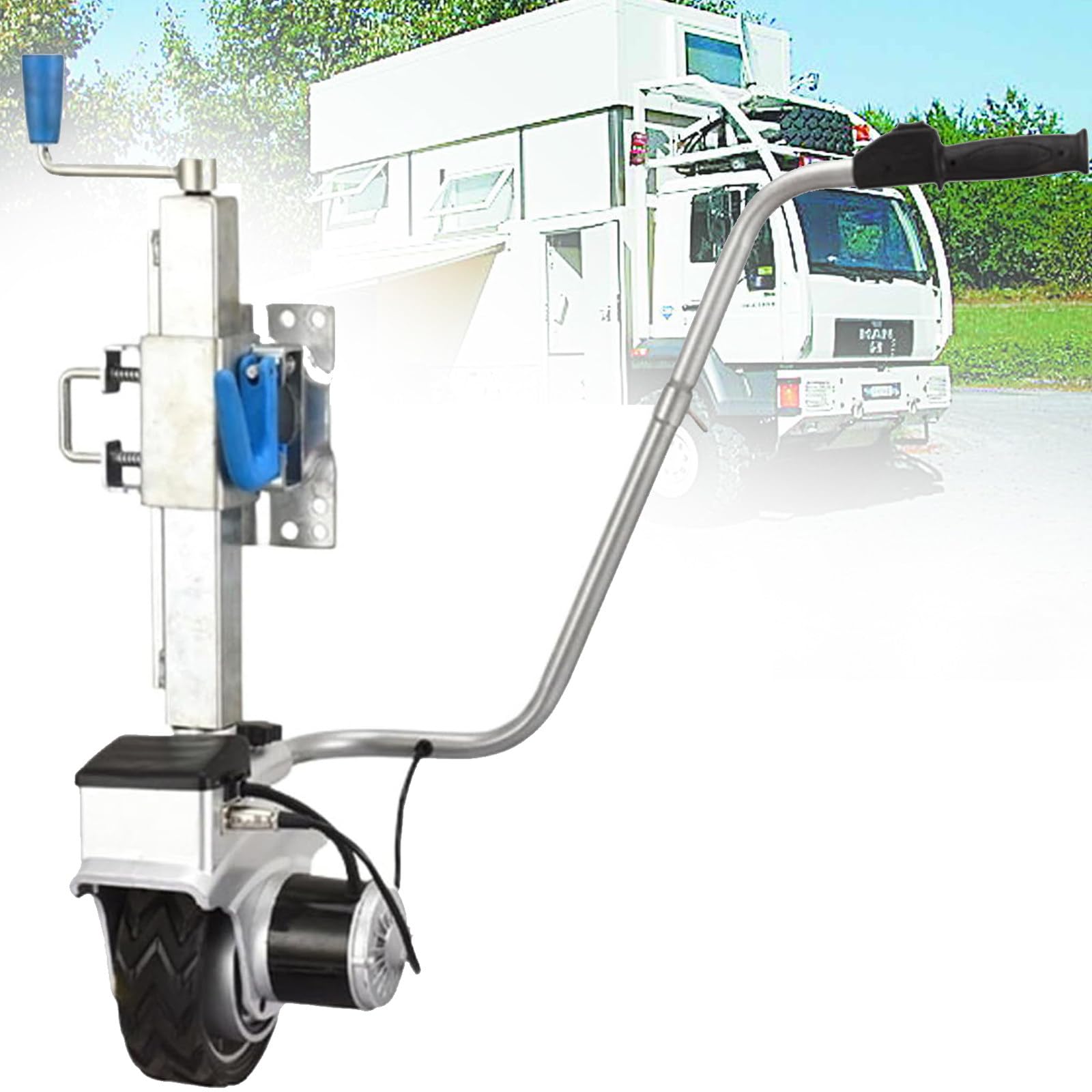 Elektrischer Anhängerbeweger mit 550 W Motor, 4,5 Tonnen Kapazität, 12 V betrieben für einfachen Umzug von Wohnmobilen und Wohnwagen, 6,6 m/min Geschwindigkeit