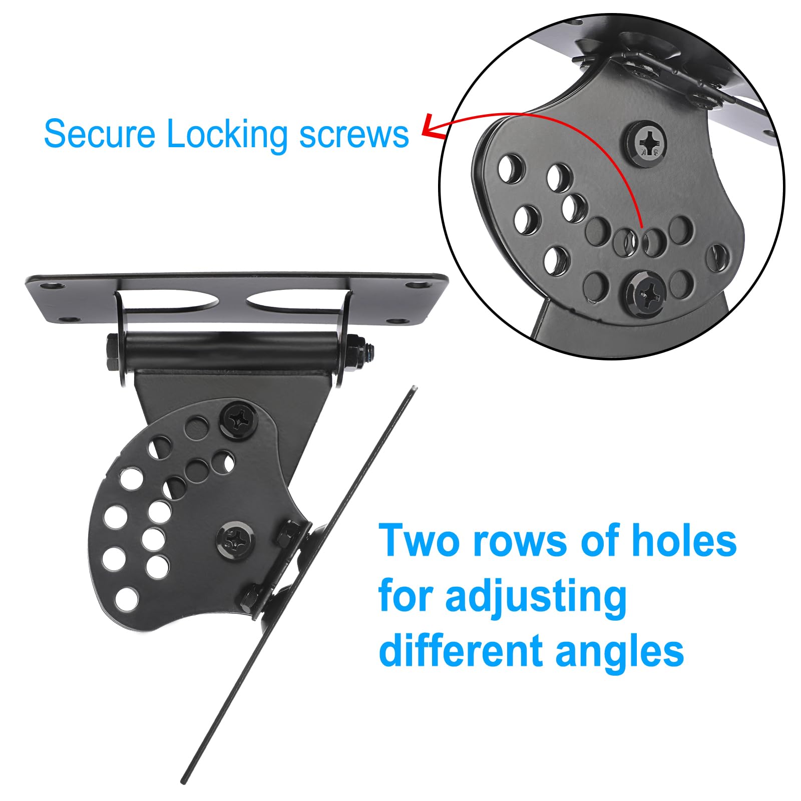 Soportes de pared para altavoces resistentes, soportes giratorios de 180 ° para altavoces, soporte de sistema de sonido envolvente grande para el hogar, soportes de pared universales para