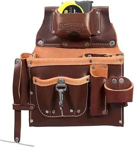 Occidental Leather Engineer's Tool Case - 17 bolsillos y portaherramientas - Fabricado en Estados Unidos