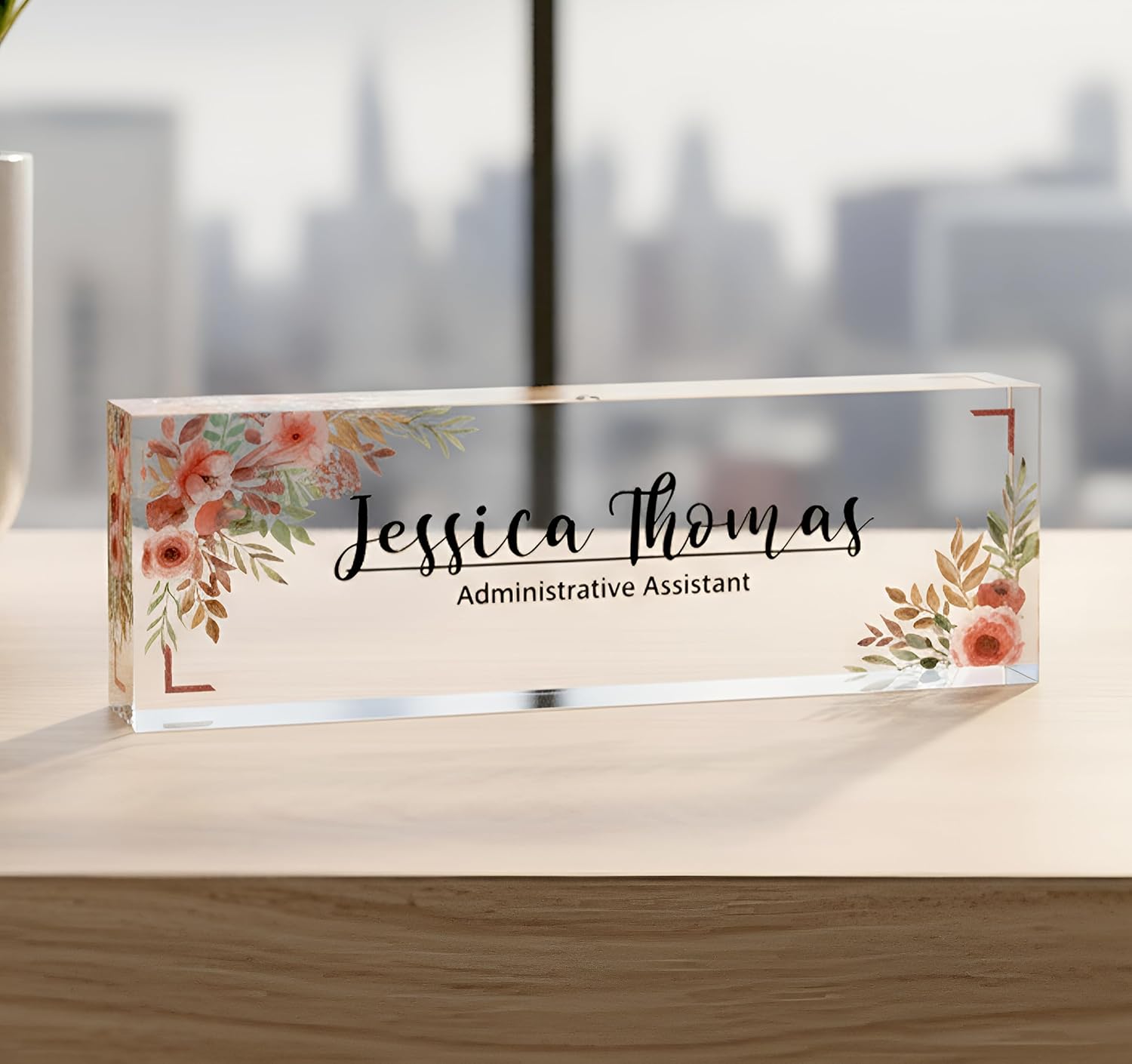 ARTSWAVE Custom Name Plate for Desk - Personalized Desk Name Plate - Ideal Office Desk Accessories - Desk Organizers & Accessories - Gifts for Office Decor - Desk Accessories for Women/Men