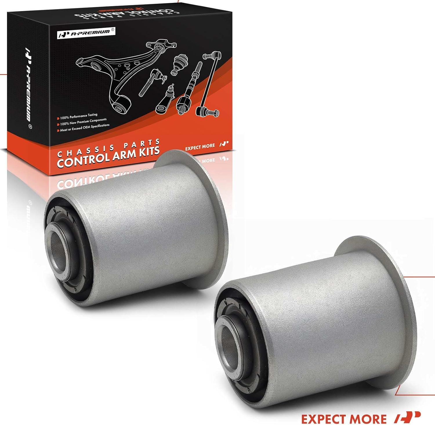 A-Premium 2 x Front Lower Control Arm Bushing Kit, Compatible with Ram Dakota 2011 & Dodge Dakota 2005-2010 & Mitsubishi Raider 2006-2009, SOHC
