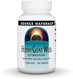 Source Naturals Horny Goat Weed (EPIMEDIUM) - Supports Sexual Vitality* 1,000 mg - 60 Tablets