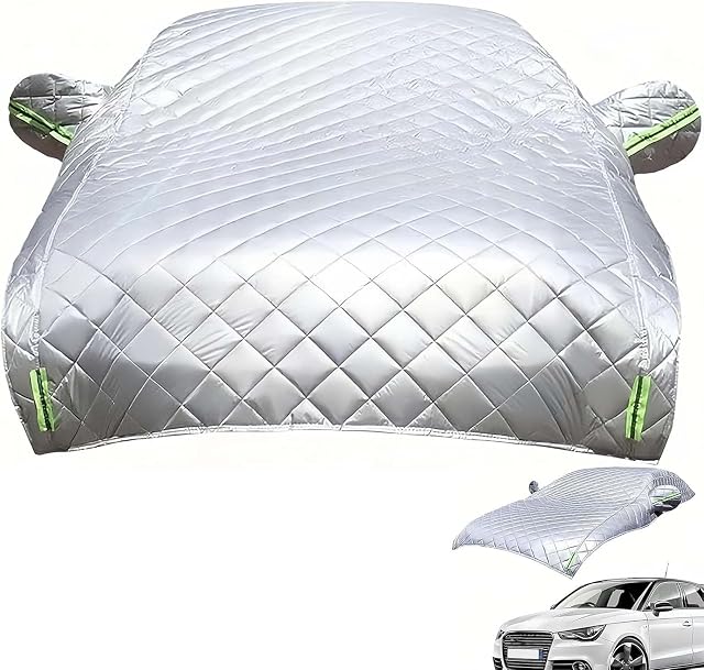 Hail Protector Car Cover for Sedan/SUV, 2025 Upgraded 5 Storeys Thicken Hail Blankets for Car Snowproof, Waterproof, Windproof & Sun UV Protection, Includes Anti-Theft Hooks (for SUV)