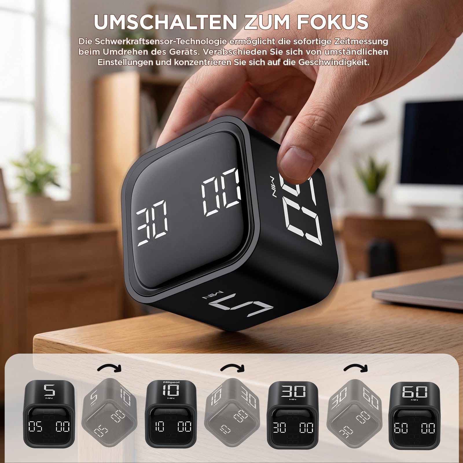 Milgeo Gravity Timer - Pomodoro Focus Tool -2 Milgeo Gravity Timer - Pomodoro Focus Tool -2