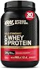 Optimum Nutrition Gold Standard 100% Whey Muscle Building and Recovery Protein Powder With Naturally Occurring Glutamine and BCAA Amino Acids, Delicious Strawberry Flavour, 30 Servings, 900 g