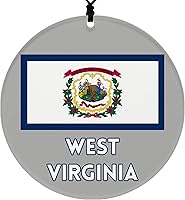 Vista 41 de Vermont Christmas Ornament - Festive Design Featuring State Flag - 2026 Hanging Acrylic Disc Decoration for Tree - Unique and Home Decor