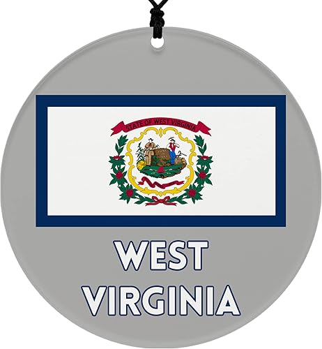 Miniatura 41 de Vermont Christmas Ornament - Festive Design Featuring State Flag - 2026 Hanging Acrylic Disc Decoration for Tree - Unique and Home Decor