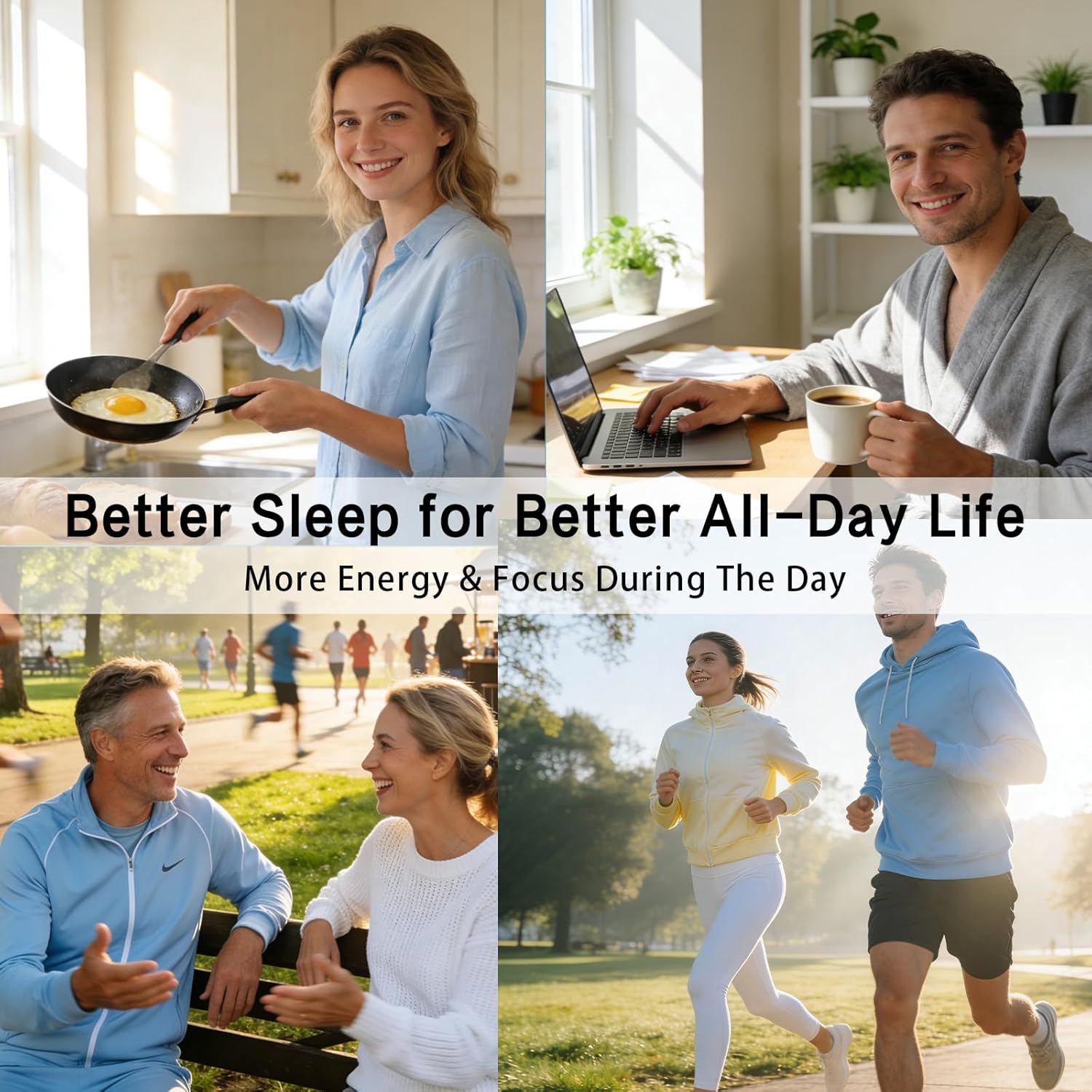 Chin Strap for CPAP Users, 2 Pack - 4-Side Adjustable Anti Snoring CPAP Chin Strap for Sleeping - Breathable Snore Stopper Jaw Support for Men &Women - Washable Comfortable Black