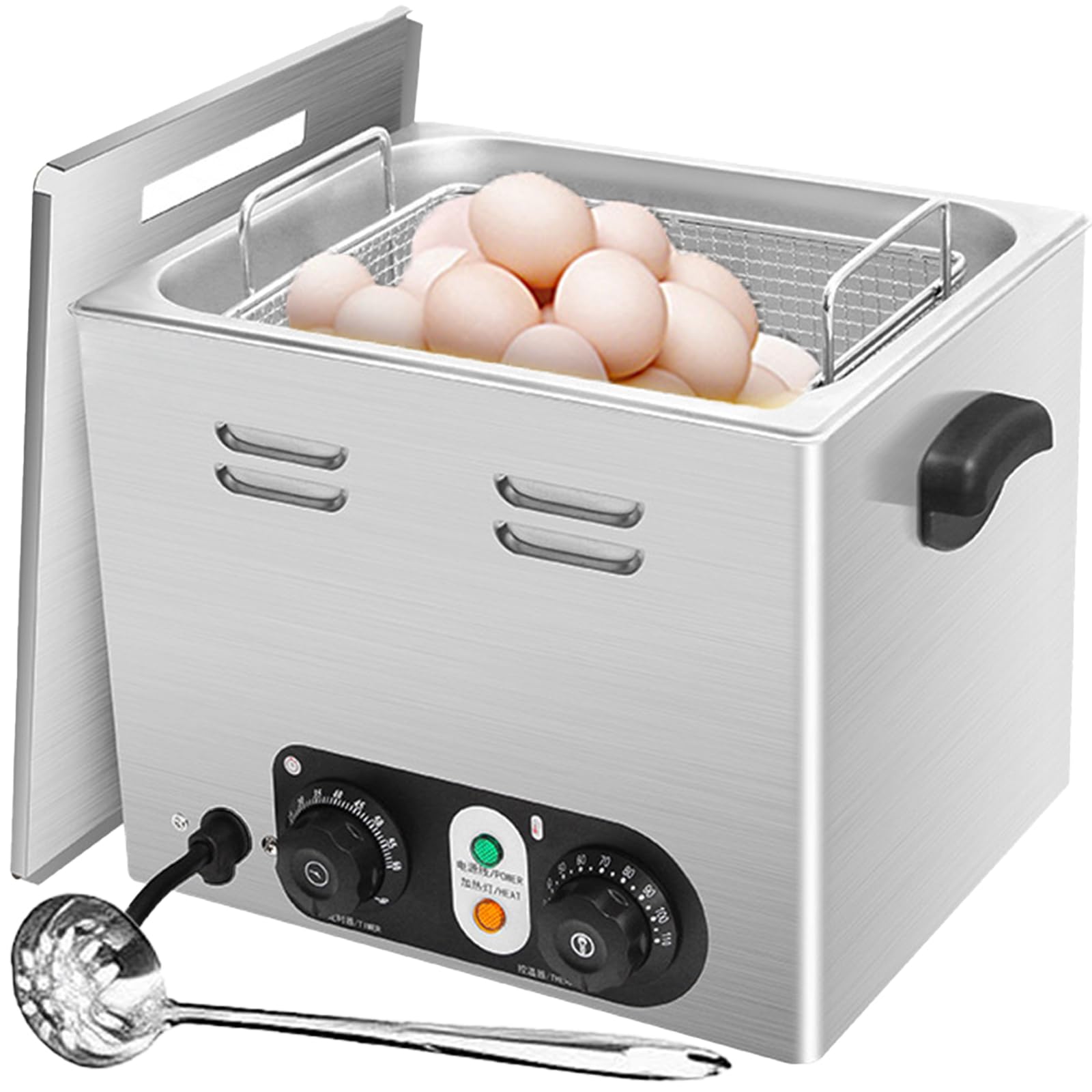 Eoweiot Electric Egg Cooker, 45pcs Capacity Egg Steamer, 30-110°C Constant Temperature, Rapid Soft, Medium, Poached