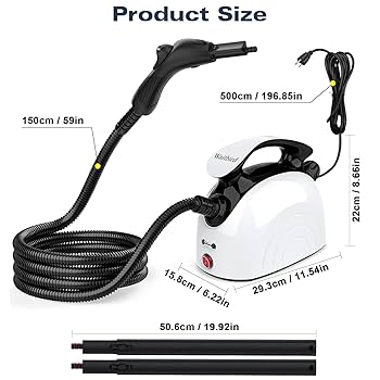 Waitbird Steam Cleaner, with 21 Accessories, Portable