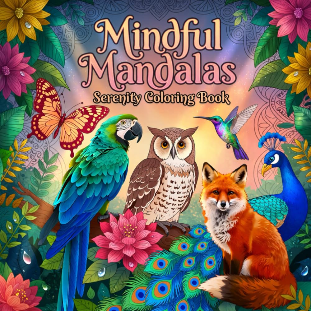 Mindful Mandalas Serenity Adult Coloring Book: Relax and Unwind with the Beauty of Everything Beyond the Busy Life.