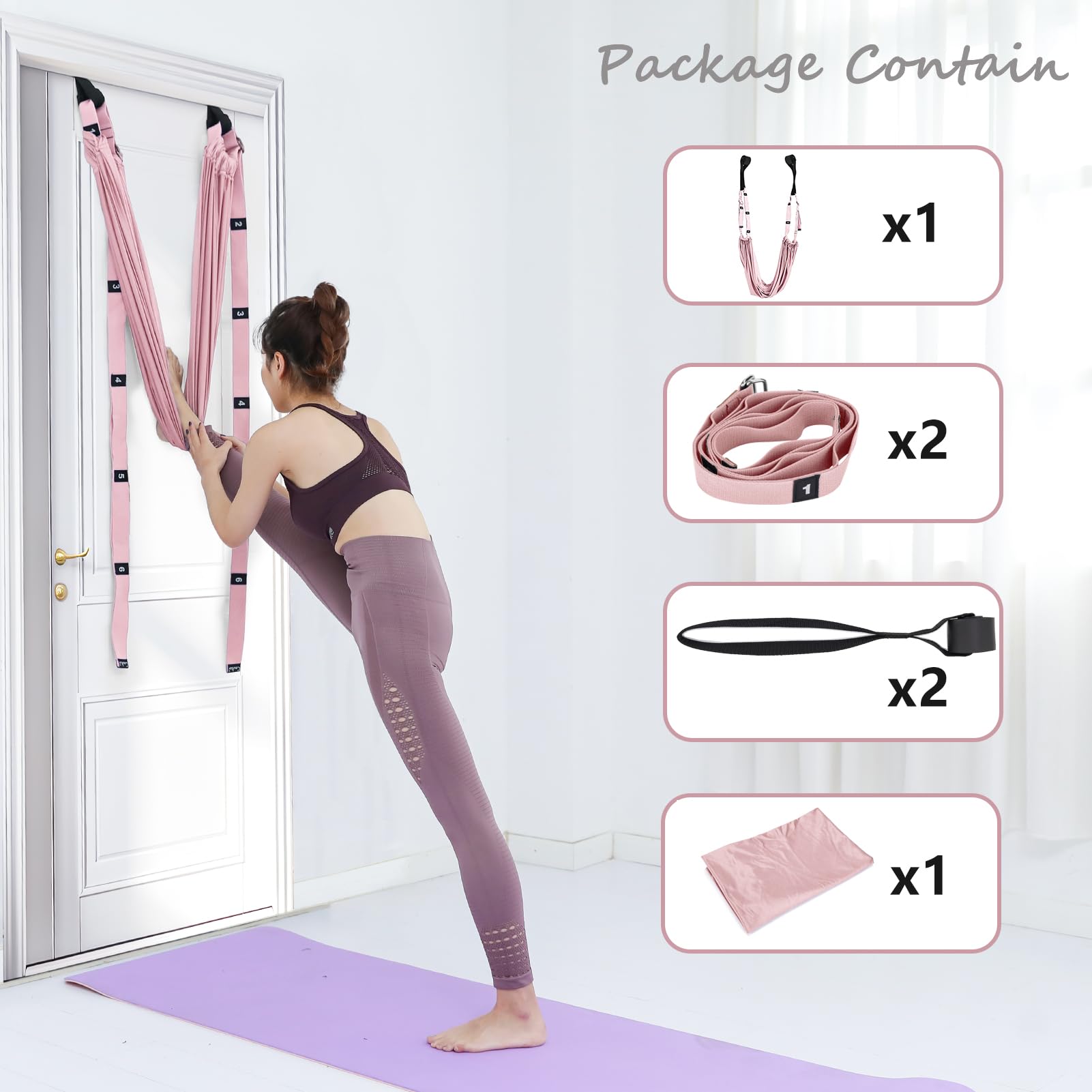 Snapklik.com : Yoga Stretching Strap, Leg Waist Back Bend Auxiliary ...