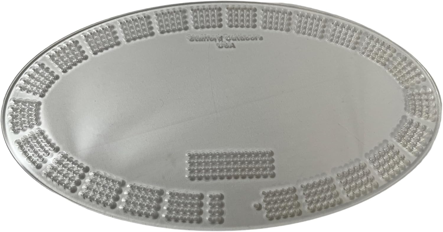 Oval Cribbage Board Template - 4 Lane USA