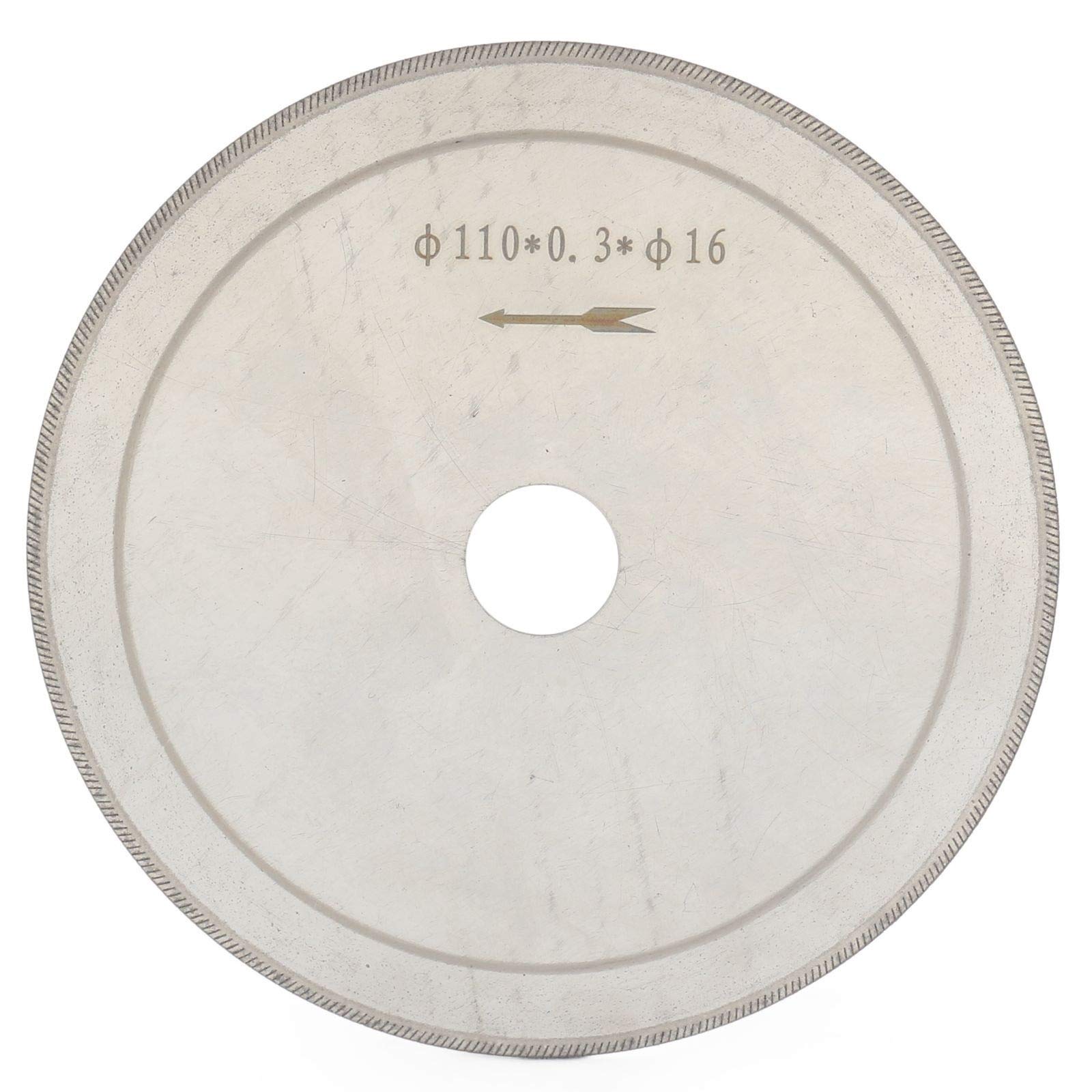 Brzeszczoty do pił tarczowych do bardzo dokładnego 2 sztuk 110 mm Ultra cienka diamentowa tarcza tnąca Ostra piła tarczowa (Color : Silver)