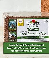 Vista 3 de Burpee Mezcla Concentrada de Fibra de Coco Orgánica para Inicio de Semillas, 16 Cuartos