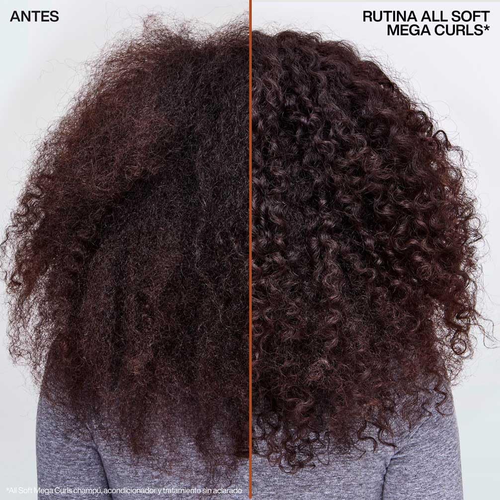 Redken All Soft Mega Curls, Tratamiento sin aclarado para cabello rizado seco y muy seco, Limpia e hidrata los rizos y ondas, Sin sulfatos ni parabenos, 150 ml