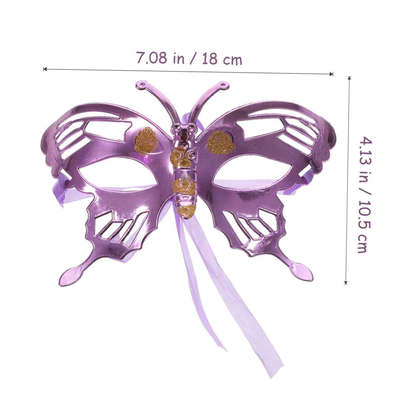 Alipis 4pcs Butterfly Masquerade Masks for Women Lightweight Half Face Party Masks for Hawaii Costume for Prom and Themed Events Elegant Decor for Costumes