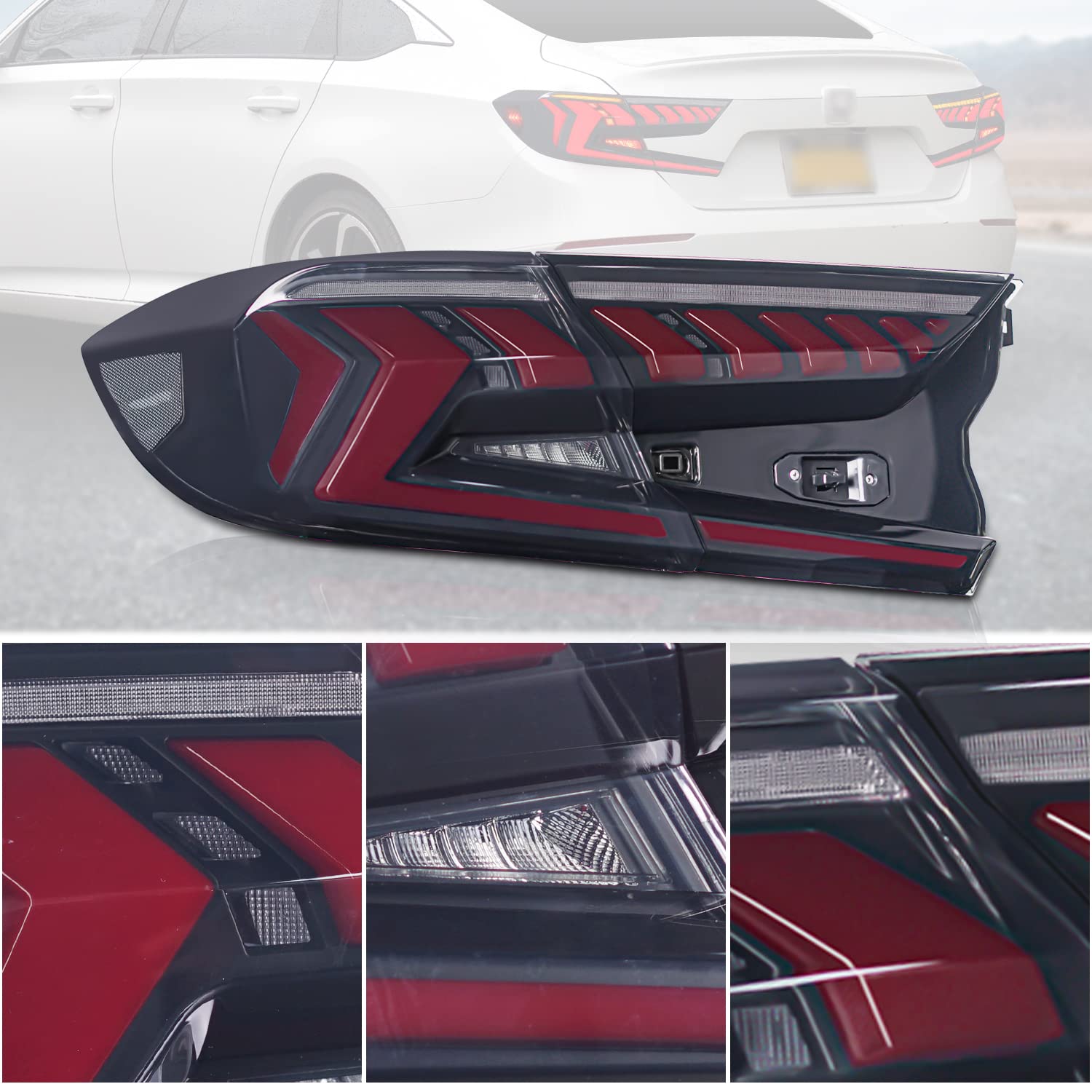 Accordアコード CV3LEDテールライト Amazon | Katsu ホンダ アコード 10代目 CV3型 テールライト