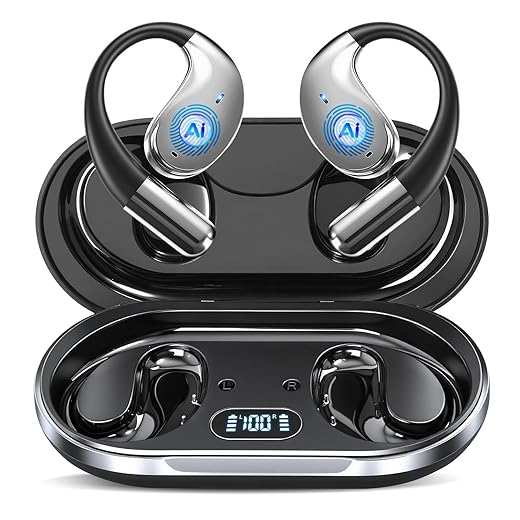 AI Translation Earbuds Real Time 164 Languages 80H Playtime Translator Ear Buds Audifonos Traductores Inglés Español Wireless Earphones Bluetooth Headphones for Travel Business Meeting Learning Black1