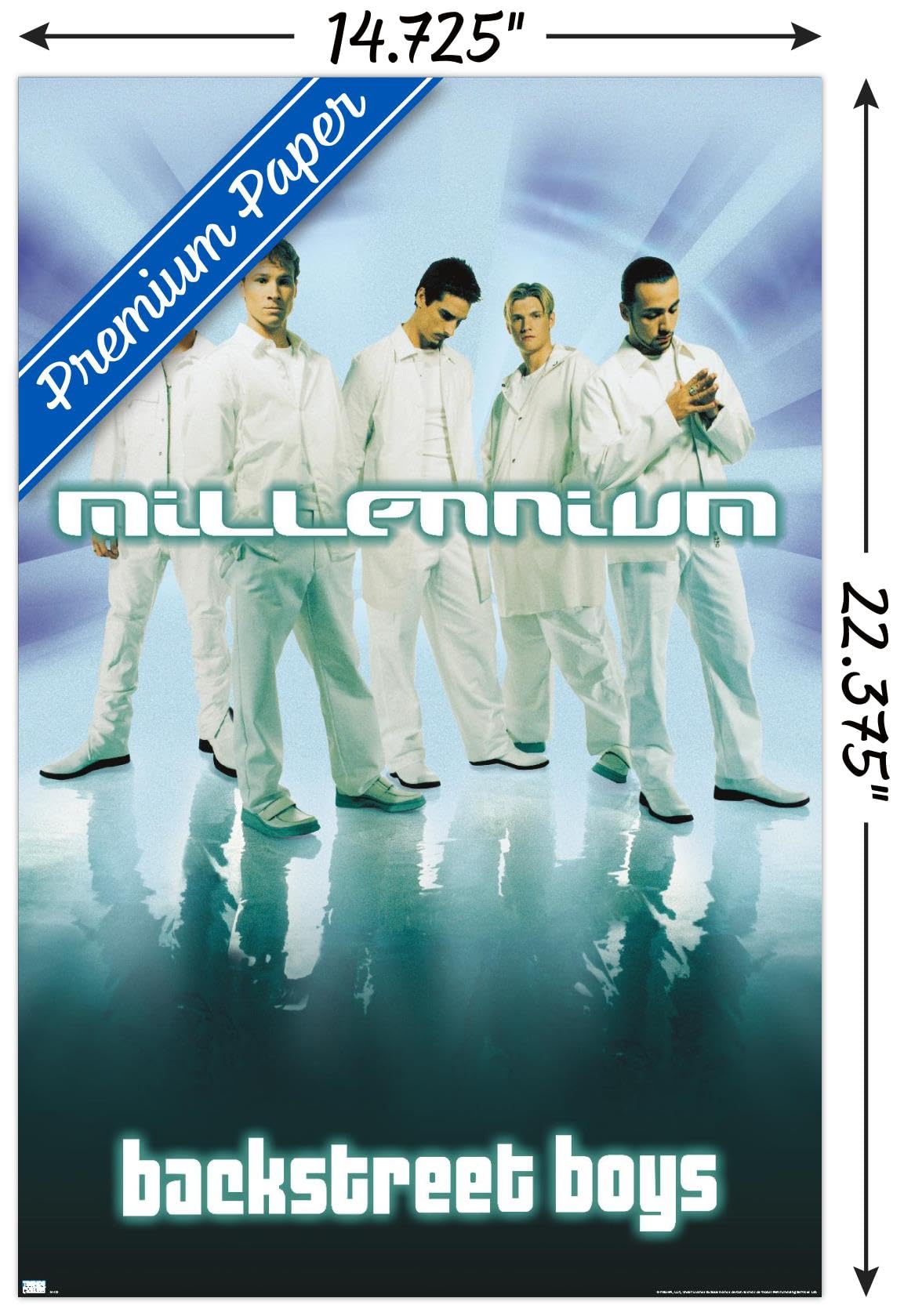 Amazon.com: Backstreet Boys - Millennium Wall Poster, 22.4L