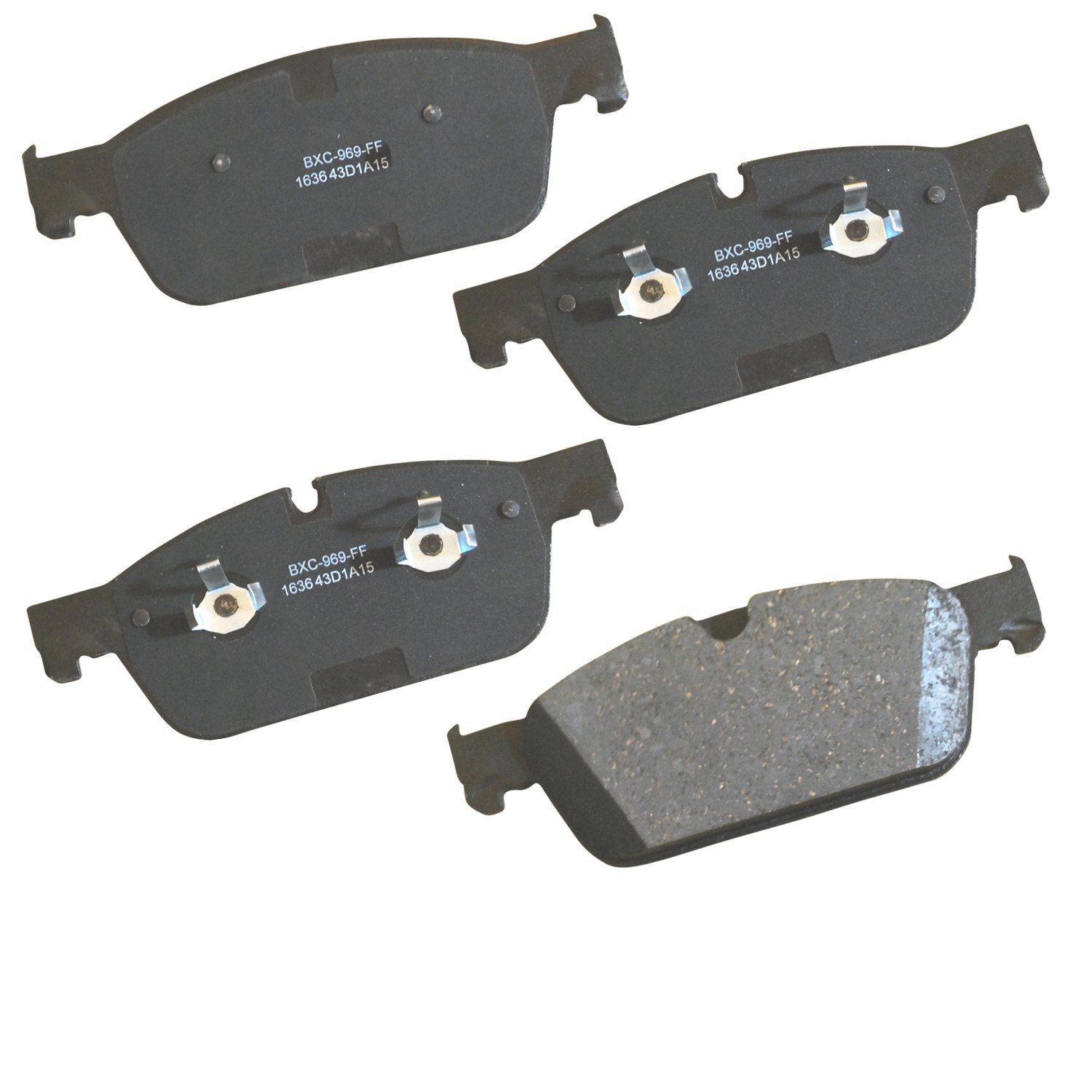 Bendix Premium SBC1636 Ceramic Front Brake Pads for Select Models Mercedes-Benz GL500, GL550, GLE43 AMG, GLE350, GLE450 GLE550, GLE550e, GLS500, GLS550, ML500, ML550