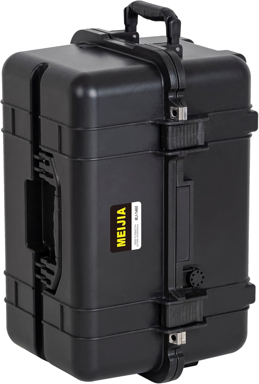 MEIJIA All Weather Waterproof Hard Camera Case,Hard Case,With Customized Fit Foam Included, Elegant Black,Fit for Drones,camera,lens (20.87"x12.72"x12.76") - Image 2