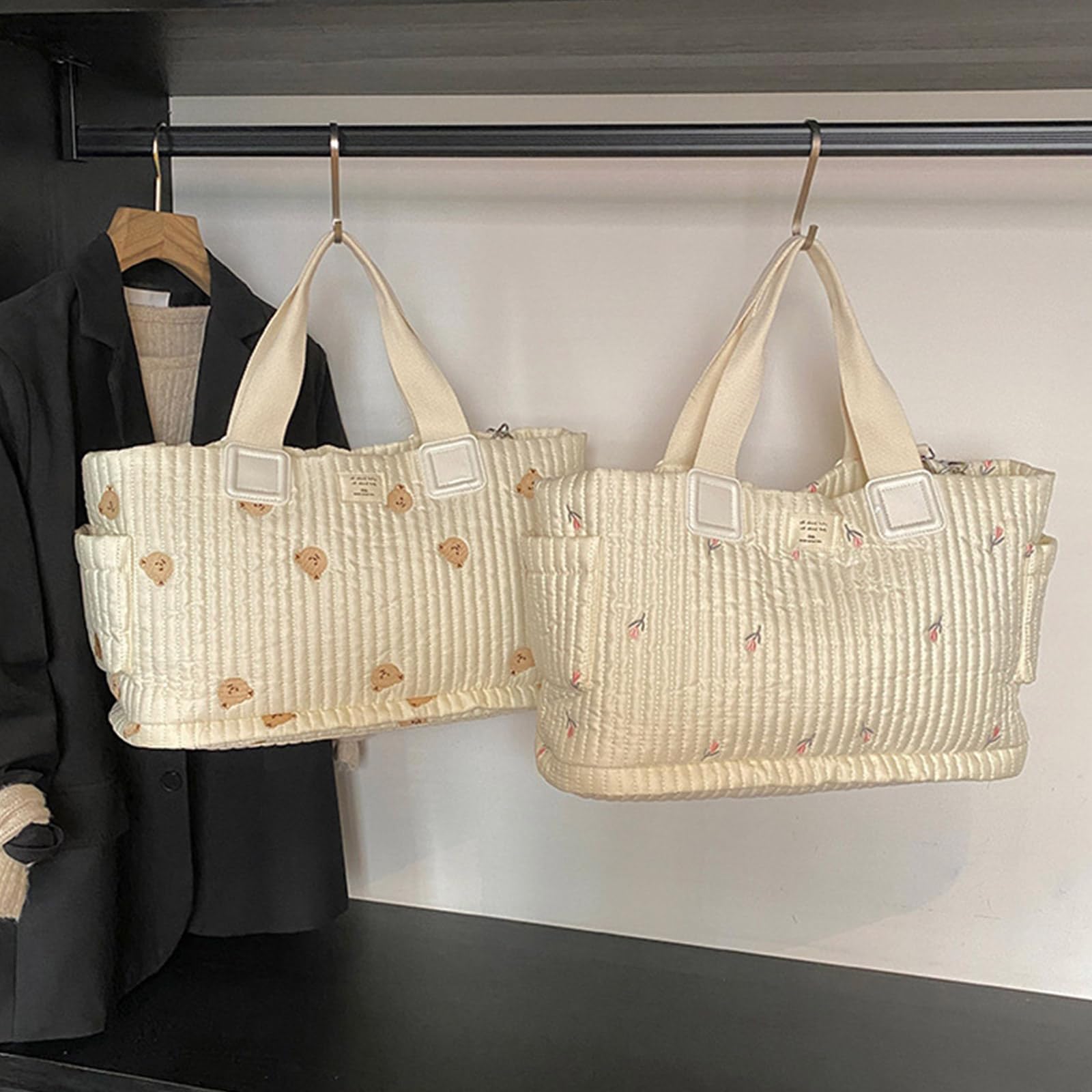 Wielofunkcyjna torba na pieluchy dla matki dobrze zorganizowane rozwiązanie do przechowywania modny koreański styl mama torebka organizer