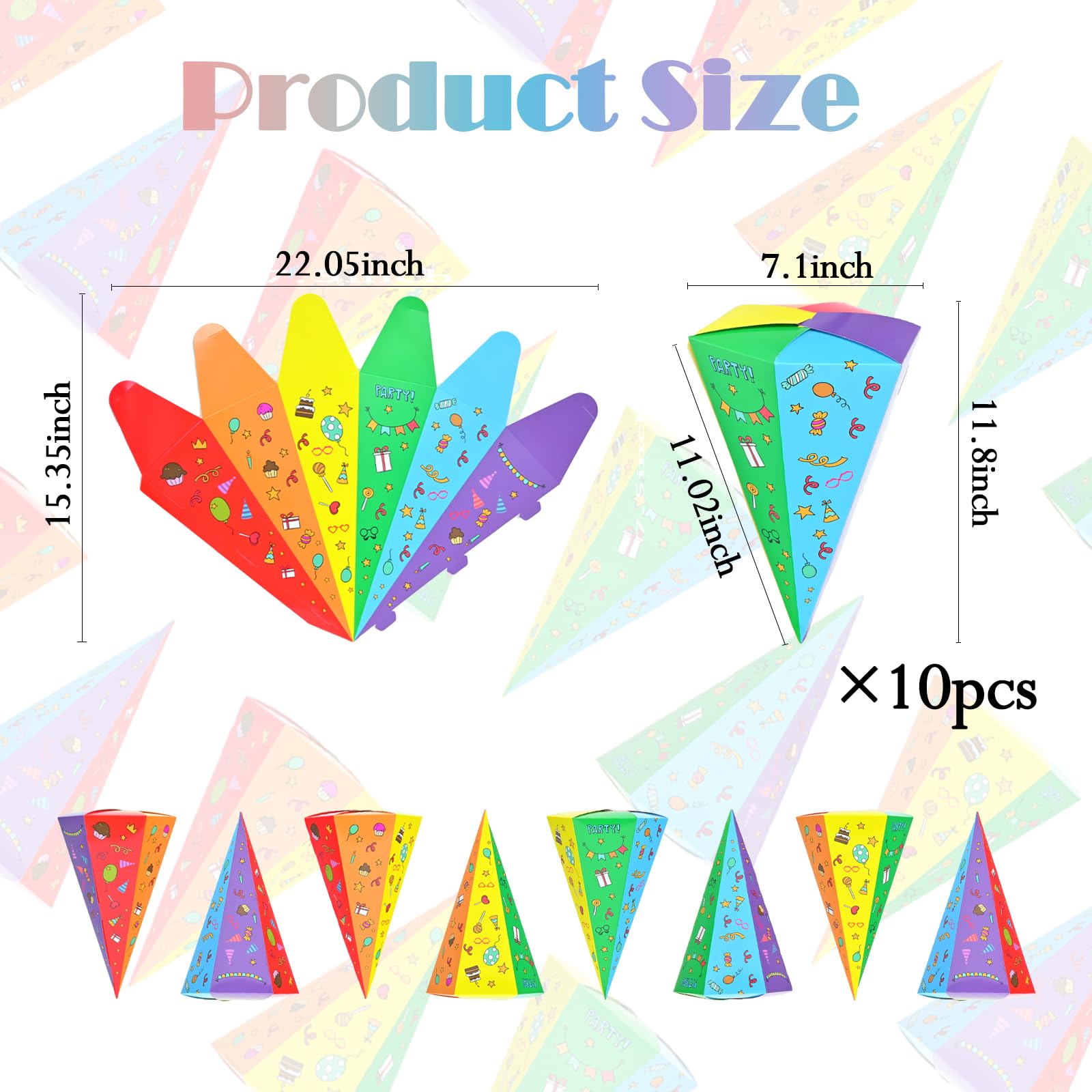 Sacs D'école de Bricolage Pliables 30cm Lot de 10 pour Enfants
