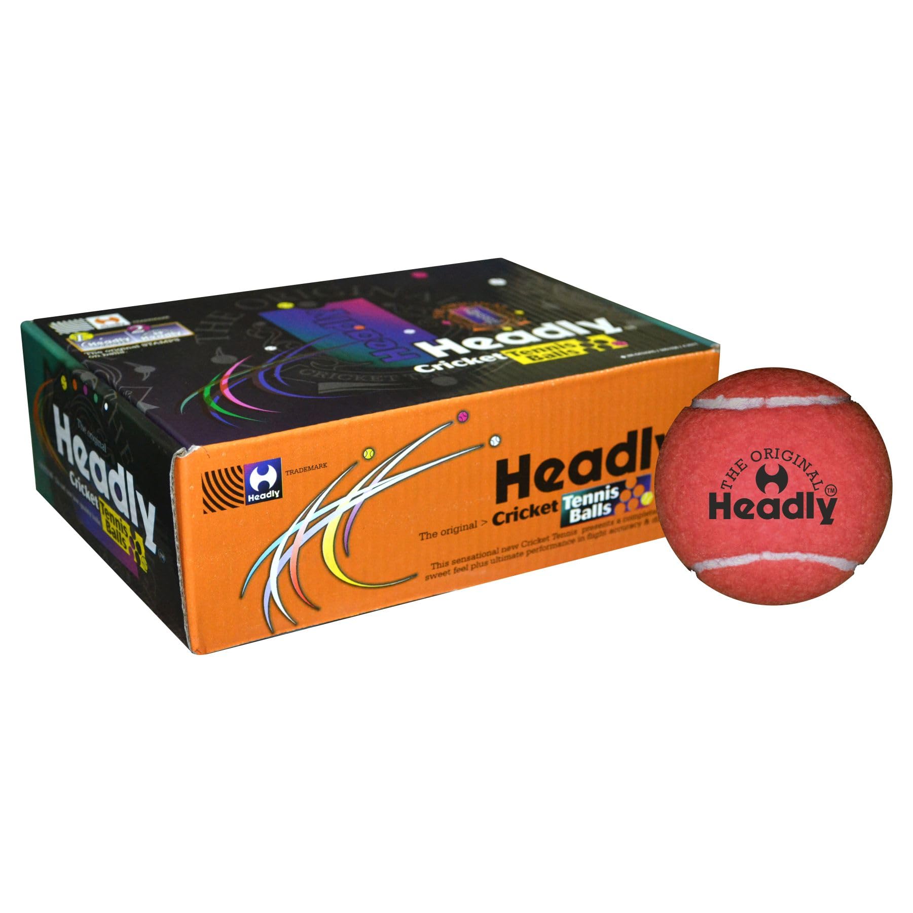 Silver's Headly Light Cricket Tennis Ball, Pack of 6,Red