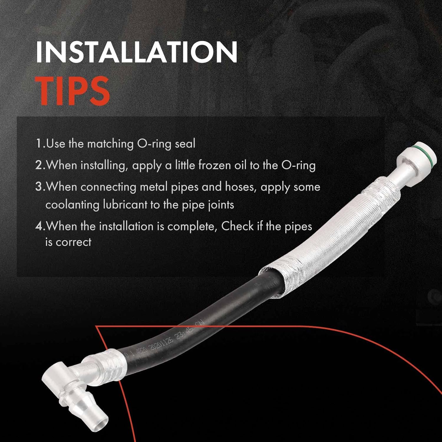 A-Premium A/C Suction Line Hose Assembly Compatible with Mercedes-Benz E500 2003-2006, E55 AMG 2004-2006, CLS500 CLS55 AMG 2006, 5.0L 5.4L 5.5L, Compressor to Evap