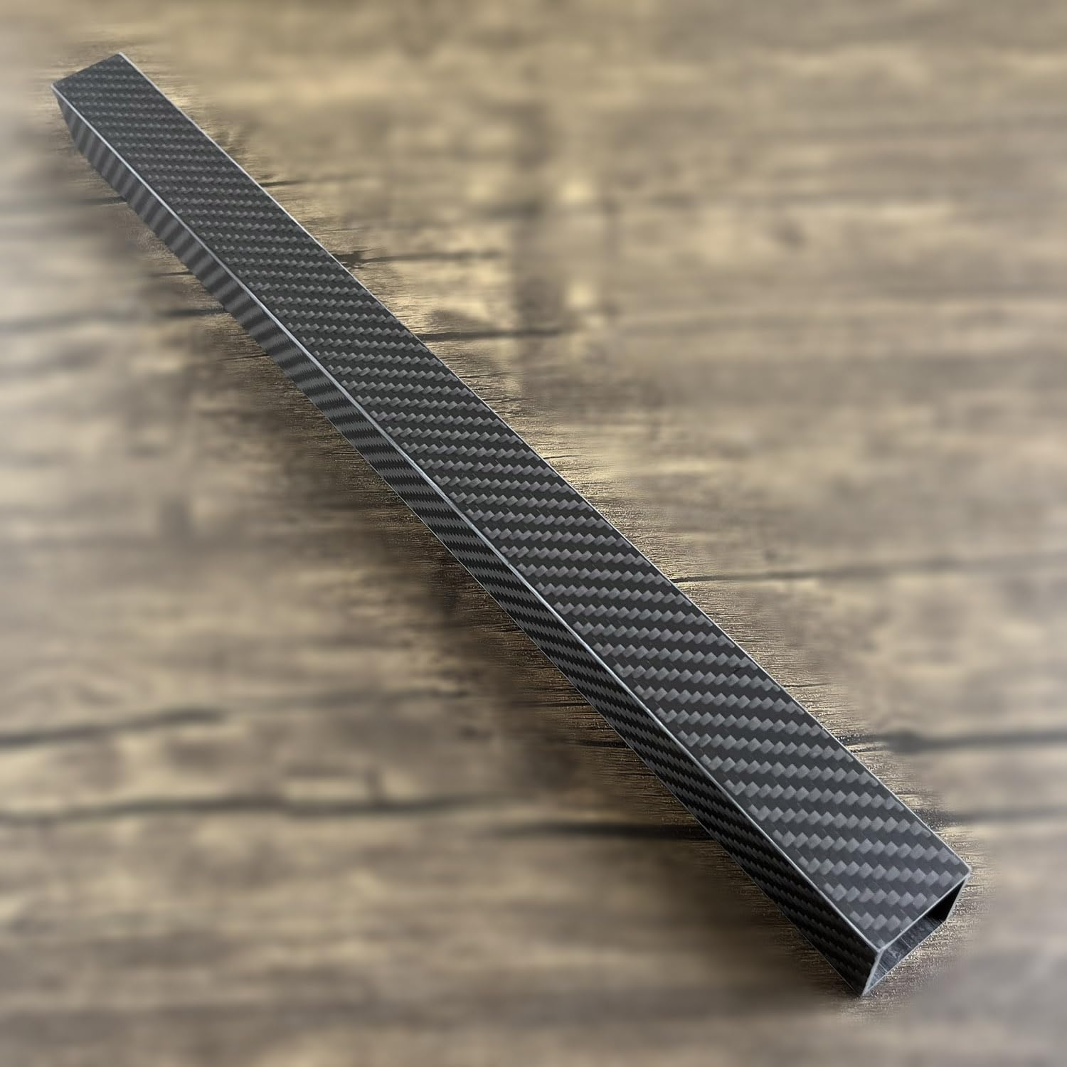 1 tube carré en fibre de carbone de 30 x 30 x 420 mm, épaisseur de paroi de 2 mm, rouleau de 3 K en sergé avec finition mate