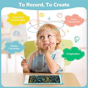 TECJOE LCD Writing Tablet Kids, Mess-Free 8.5 Inch Drawing Tablet