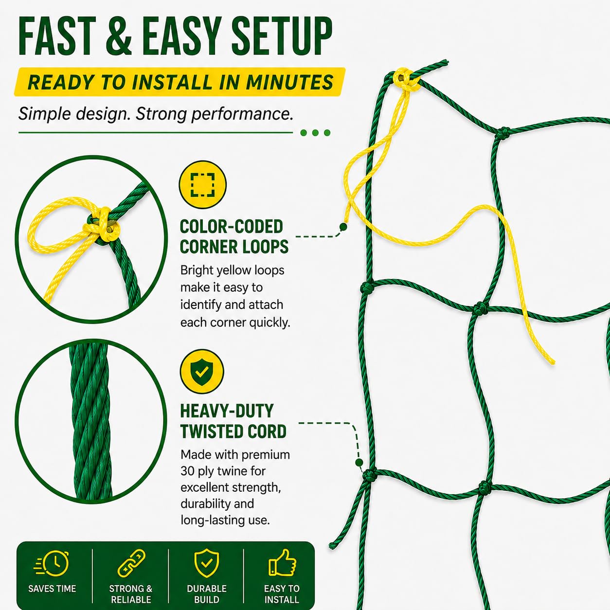 Climbing Plant Trellis Net - 3x6 Feet -6