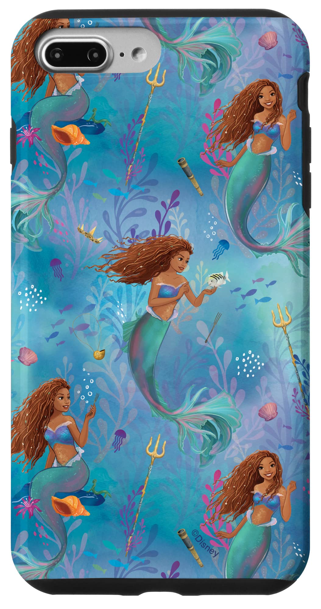 iPhone Plus/8 Plus Disney The Little Mermaid Ariel Under the Sea Scenes  Case