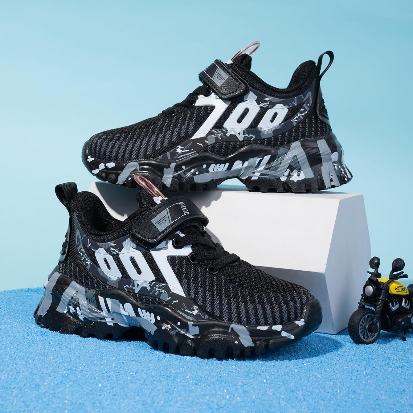 Kids Shoes for Boys Girls Sneakers Sports Knitted Mesh Running Athletic Walking Gym Sports Lightweight Breathable Toddler Little Kid Big Kid