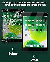 Vista 6 de Srjtek para iPad Pro 12.9 1st (2015) A1584 A1652 Reemplazo de pantalla LCD Pantalla táctil digitalizador + conector IC PCB Flex Cable Asamblea