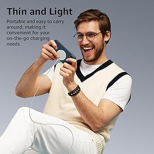 TOZO 2025 Upgraded W6 Wireless Magnetic Charger, 15W Max Fast Wireless Charging Pad Compatible with iPhone 16/16 Plus/16 Pro Max /15/14/13/SE/12 Series, Samsung Galaxy S24/S23/S22 Series