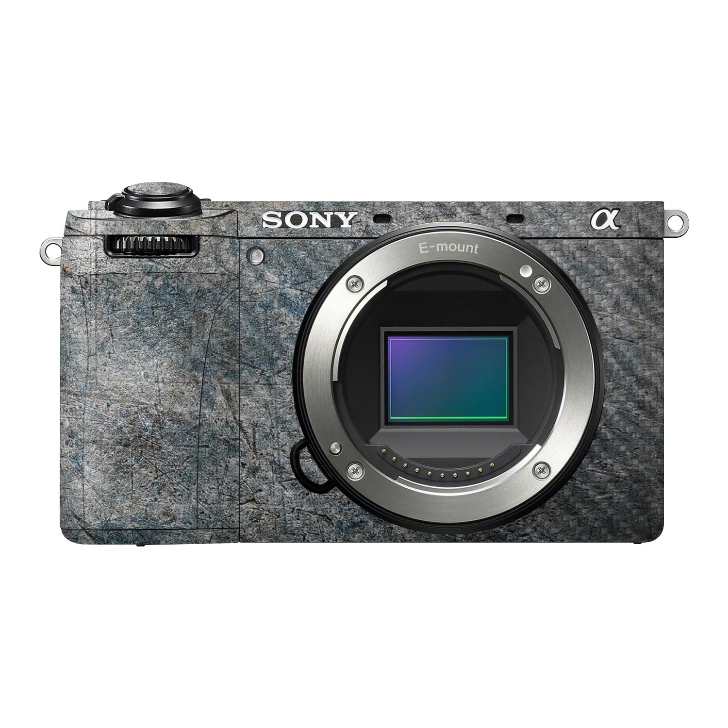 Carbon Fiber Camera Skin Compatible with Sony A6700 Mirrorless Camera (2023) - Shadow Concrete - Premium 3M Vinyl Protective Wrap Decal Cover - Easy to Apply | Crafted in the USA by MightySkins