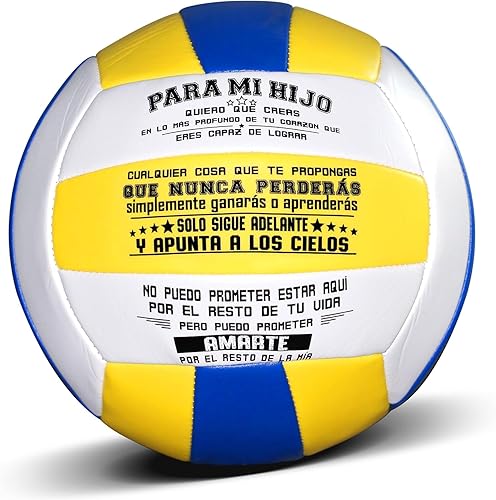 Tobestu Regalos personalizados de voleibol para hija o hijo, tamaño 5, voleibol para interiores y exteriores, playa, deportes, entrenamiento,