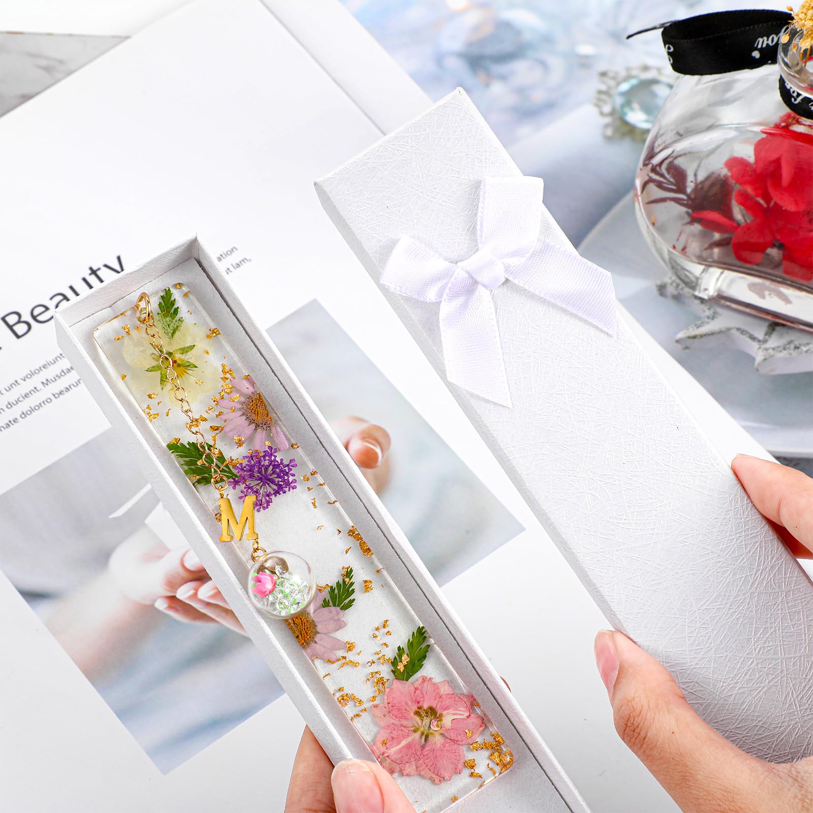 Marcapaginas Originales Regalos Personalizados Iniciales M para Profesora Mujer Marcador Libros